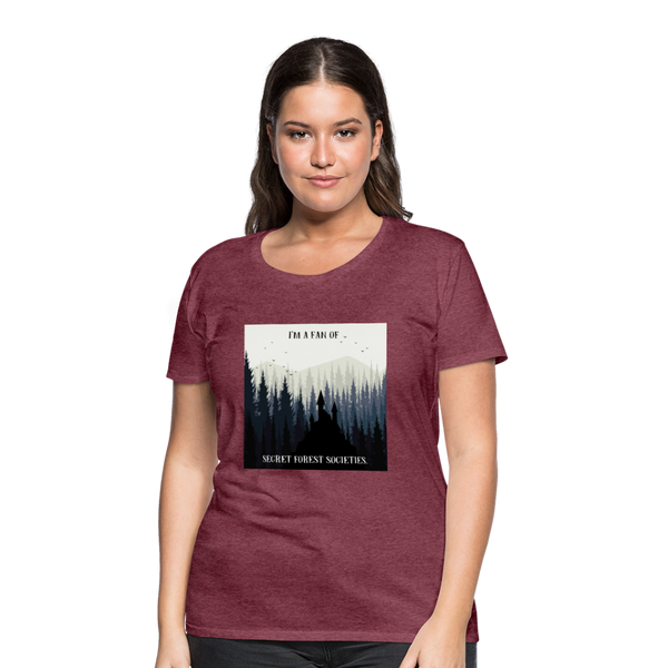 Secret Forest Societies (Women) - heather burgundy