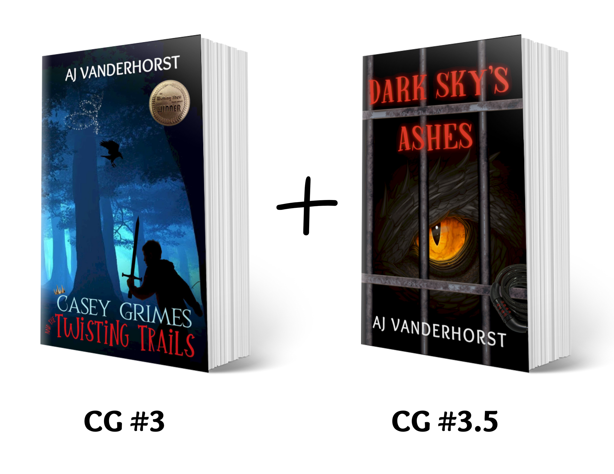 Twisting Trails (Casey Grimes #3) + Dark Sky's Ashes (#3.5) Paperback Bundle