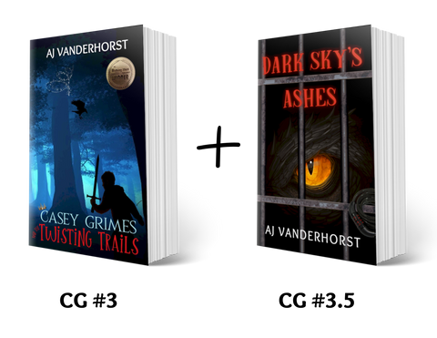 Twisting Trails (Casey Grimes #3) and Dark Sky's Ashes (#3.5) Paperback Deal