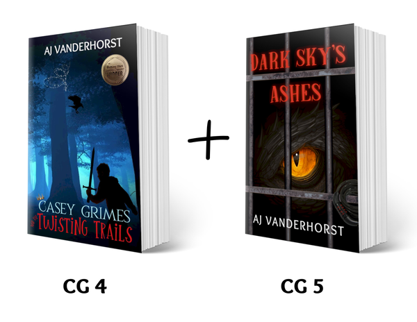 Twisting Trails + Dark Sky's Ashes (Casey Grimes Books 4 & 5) Paperback Bundle