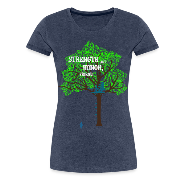 Strength and Honor (Women) - heather blue