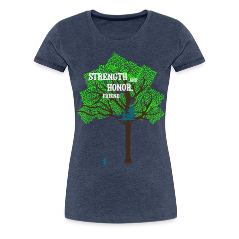 Strength and Honor (Women) - heather blue