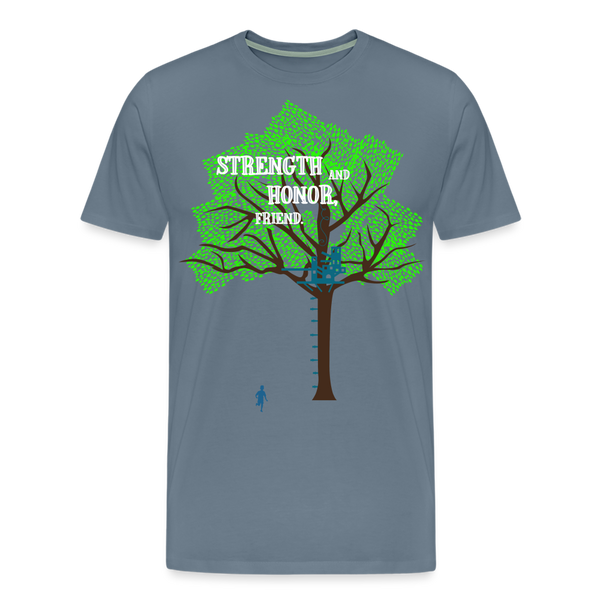 Strength and Honor (Men) - steel blue