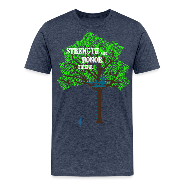 Strength and Honor (Men) - heather blue