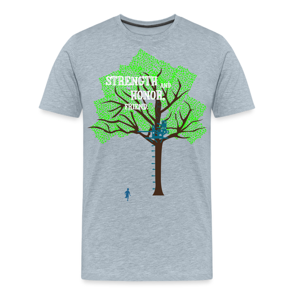 Strength and Honor (Men) - heather ice blue