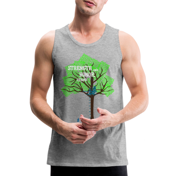 Strength and Honor - Men’s Tank - heather gray