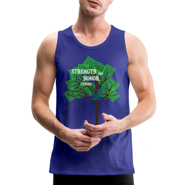 Strength and Honor - Men’s Tank - royal blue