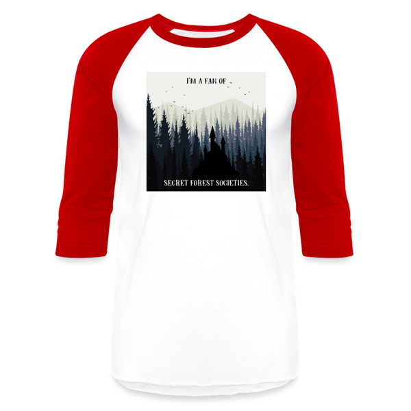 Secret Forest Societies (3/4 Sleeve Adult) - white/red