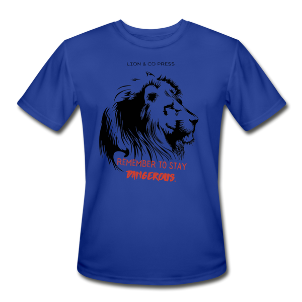 Lion & Co Dangerous (Men's Wicking T) - royal blue