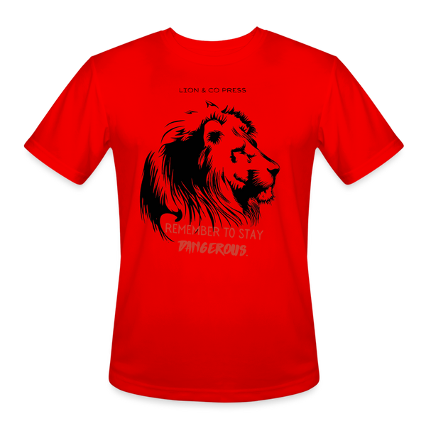 Lion & Co Dangerous (Men's Wicking T) - red