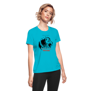 Lion & Co Dangerous (Women's Wicking T) - turquoise