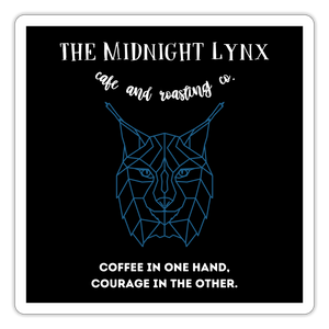Midnight Lynx Sticker - white matte