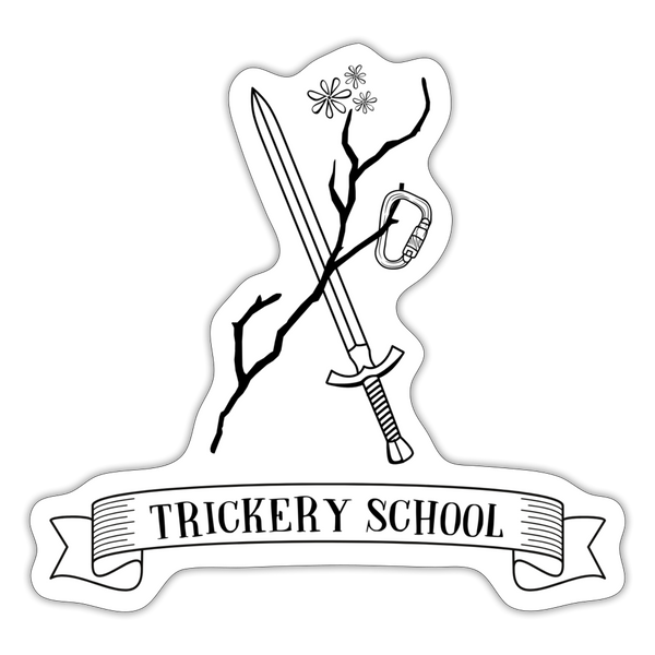 Trickery School Sticker - white matte