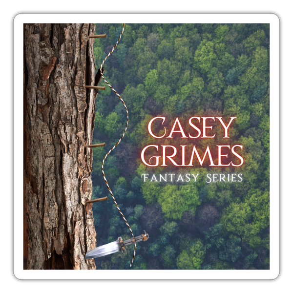 Casey Grimes Forest Sticker - white matte