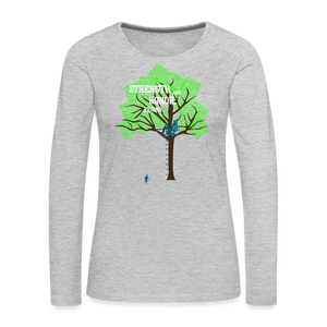 Strength and Honor (Long-sleeve Women) - heather gray